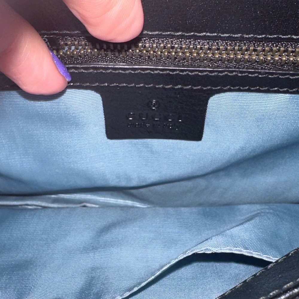 Authentic Gucci Thiara Double Sided Black and Gold GG Shoulder Bag - Picture 11 of 13